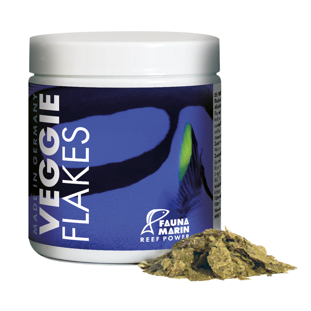 Fauna Marin Veggie Flakes - Flockenfutter für herbivore Riffische - 30 g